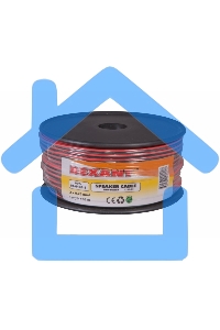 Кабель акустический Rexant 2х0,25 м м², красно-черный, бухта 100 м 01-6101-3