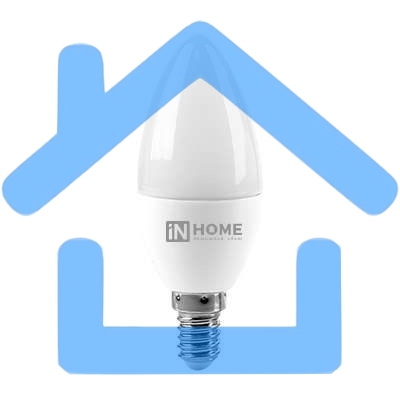 Лампа светодиодная LED-СВЕЧА-VC 8Вт свеча 4000К нейтр. бел. E14 760лм 230В IN HOME 4690612020433