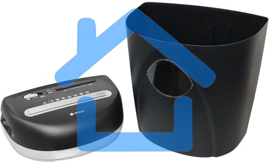 Шредер ГЕЛЕОС Уничтожитель документов УП23-4 DIN P-4 (4 ур-нь секр.), фрагмент 3,9х35мм, 14-16 лист (70г/м2), CD/пл.карты/скрепки/скобы, 23 л.