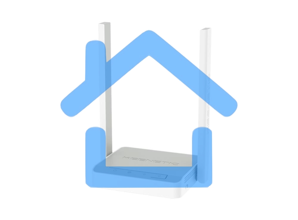 Роутер беспроводной Keenetic Start (KN-1112)с Mesh Wi-Fi N300, Smart-коммутатором