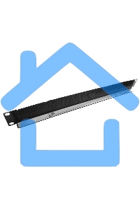 Горизонтальный кабельный органайзер со щеткой, 19