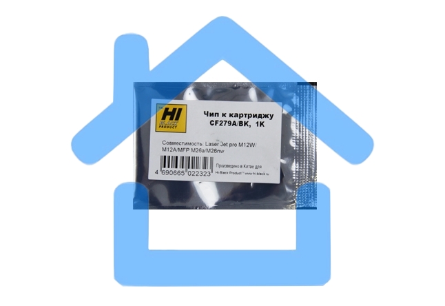 Чип Hi-Black к картриджу HP LJ Pro M12w/M12a/MFP M26 (CF279A), Bk, 1K