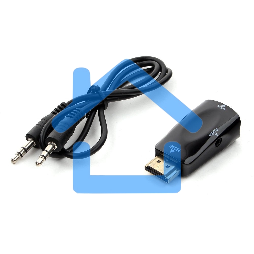 Переходник HDMI-VGA Cablexpert A-HDMI-VGA-02, 19M/15F, Jack3.5 аудиовыход