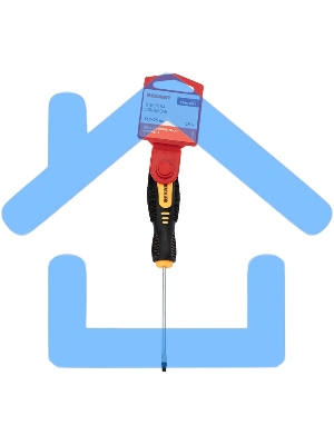 Отвертка шлицевая SL 3х75 мм, двухкомпонентная рукоятка Rexant