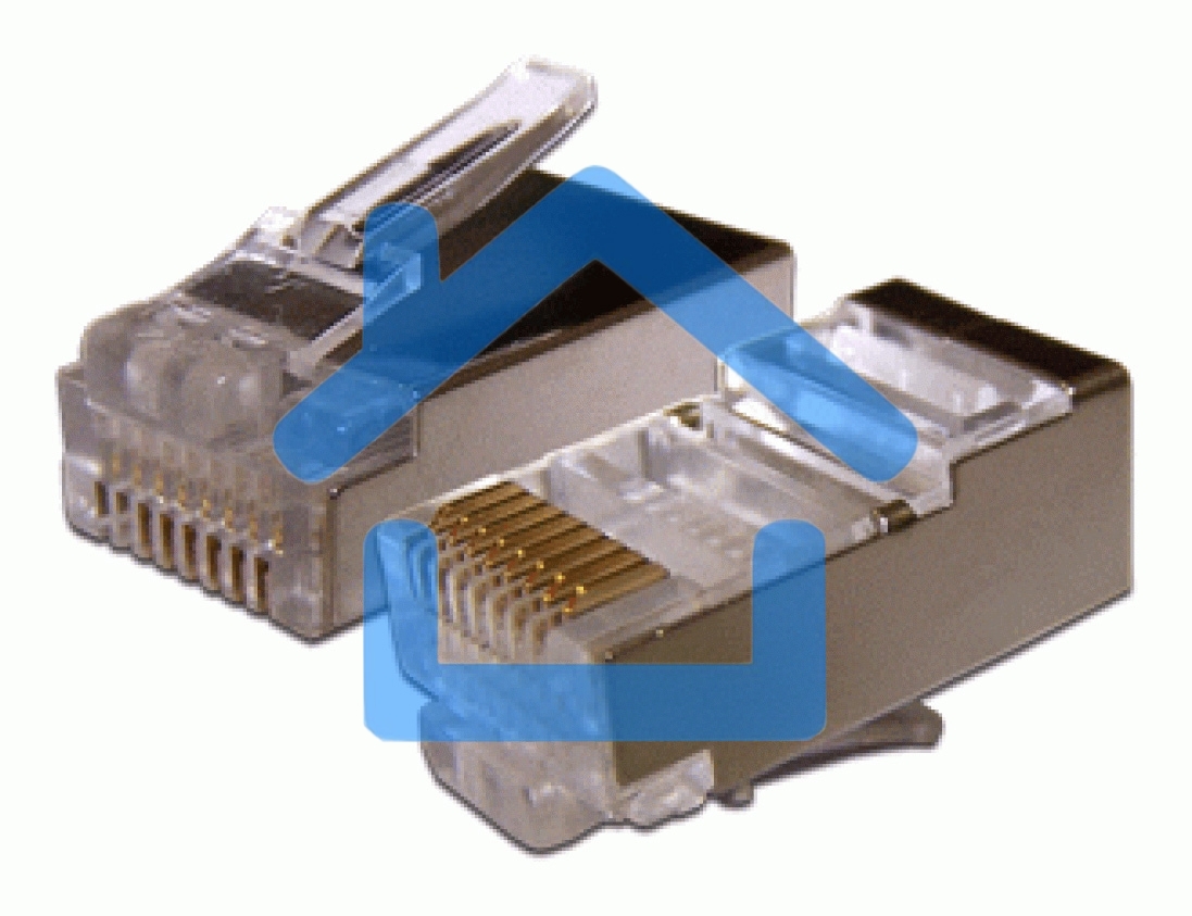 Коннектор RJ45 STP 8P8C, универсальный, для толстого кабеля, cat.6, 100 шт.