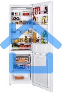 Холодильник Maunfeld MFF176SFW белый двухкамерный 187/75л морозилка снизу, ручная разморозка