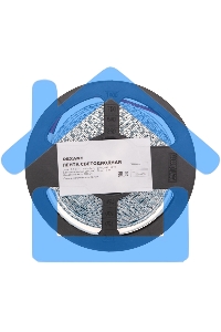 Лента светодиодная 24В, SMD2835, 9,6Вт/м, 120 LED/м, 6500K, 10мм, 5м,IP20 Rexant