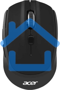 Мышь беспроводная Acer OMR040 черный, 1600 dpi, радиоканал, USB, кнопки - 6