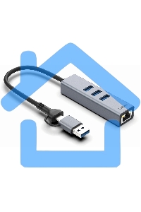 Сетевой адаптер Gigabit Ethernet Digma DLA-GEUCH3 USB 3.0