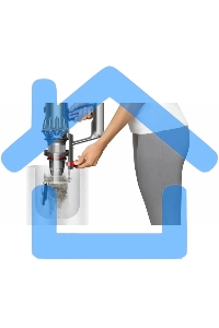 Пылесос вертикальный Dyson SV46 V12 Detect Slim Absolute золотистый/серебристый, питание от аккумулятора, 150 Вт, уборка сухая, пылесборник 0.35 л, работа от АКБ max 60 мин