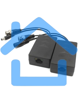 Приемопередатчик 1-канальный пассивный HDCVI/TVI/AHD видеосигнала по витой паре вместе с питанием