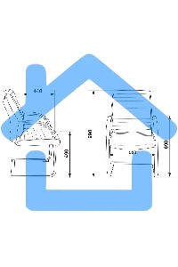 Кресло офисное Бюрократ T-8010-LOW-V/IVORY слоновая кость, искусственная кожа, на полозьях