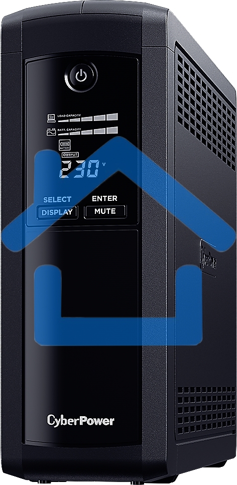 Источник бесперебойного питания UPS CyberPower VP1600ELCD Line-Interactive 1600VA/960W USB/RS-232/RJ11/45 (4 + 1 EURO)