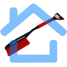 Щетка со скребком Rexant 635 мм (мягкая ручка)