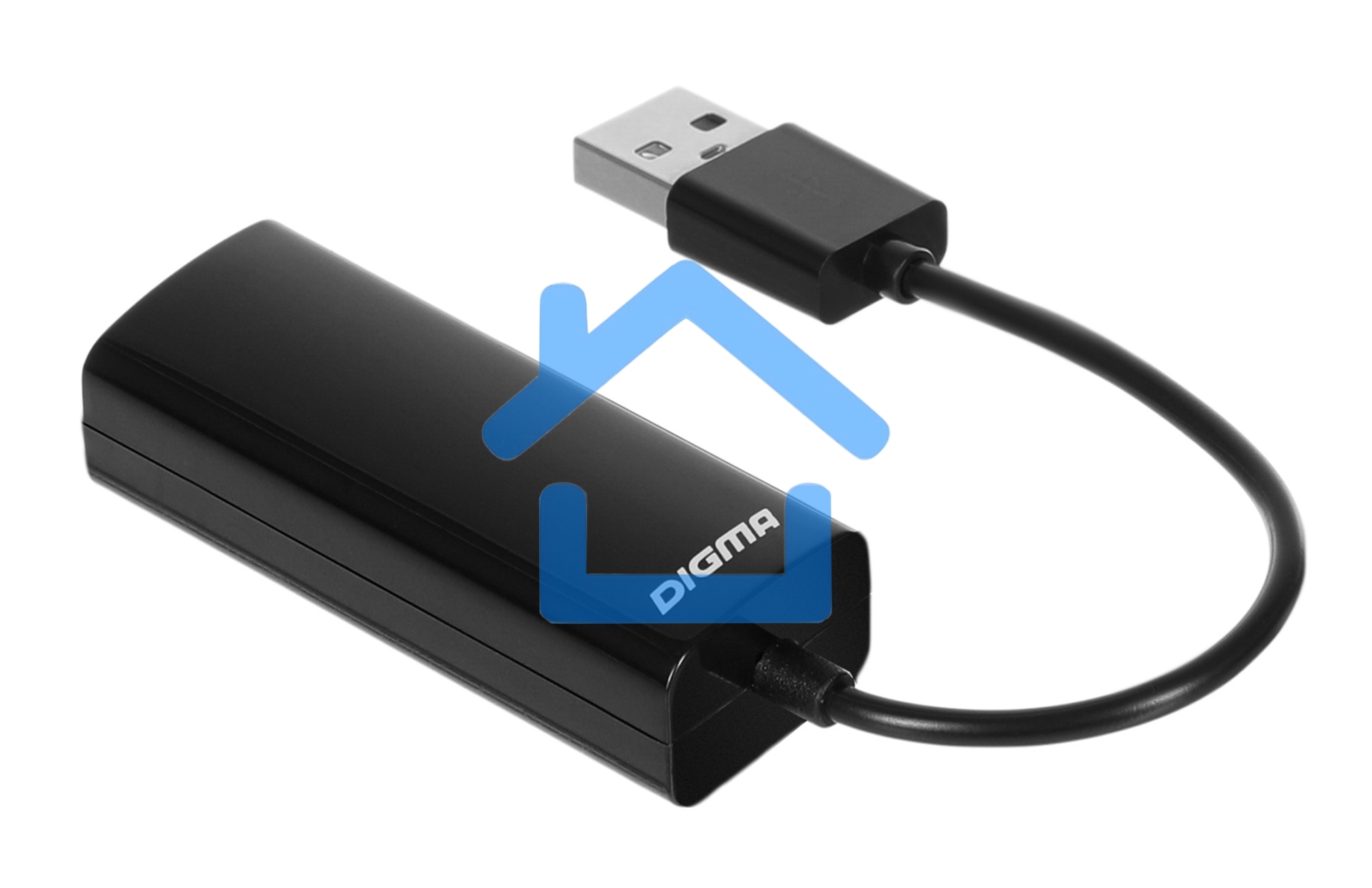 Сетевой адаптер Digma D-USB2-LAN100 Net Adapter Ethernet USB 2.0 (pack:1pcs)