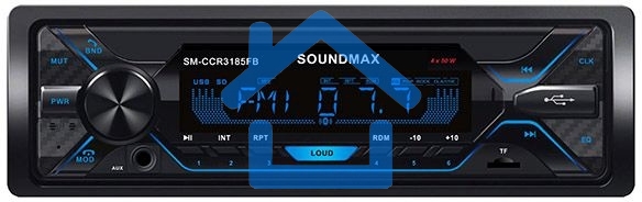 Автомагнитола Soundmax SM-CCR3185FB 1DIN 4x50Вт