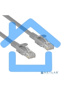 Патч-корд ExeGate UTP-RJ45-RJ45-C6-CU-0,5M-GY, UTP, cat.6, 0.5м, медь, серый