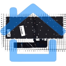 Клавиатура для ноутбука Lenovo Yoga 530-14IKB серебристая с подсветкой