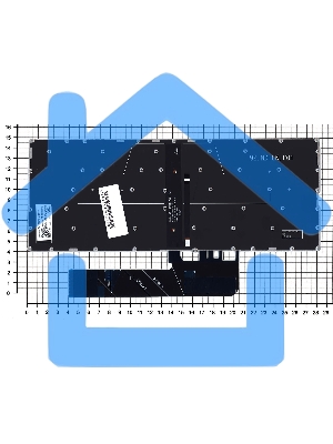 Клавиатура для ноутбука Lenovo Yoga 530-14IKB серебристая с подсветкой