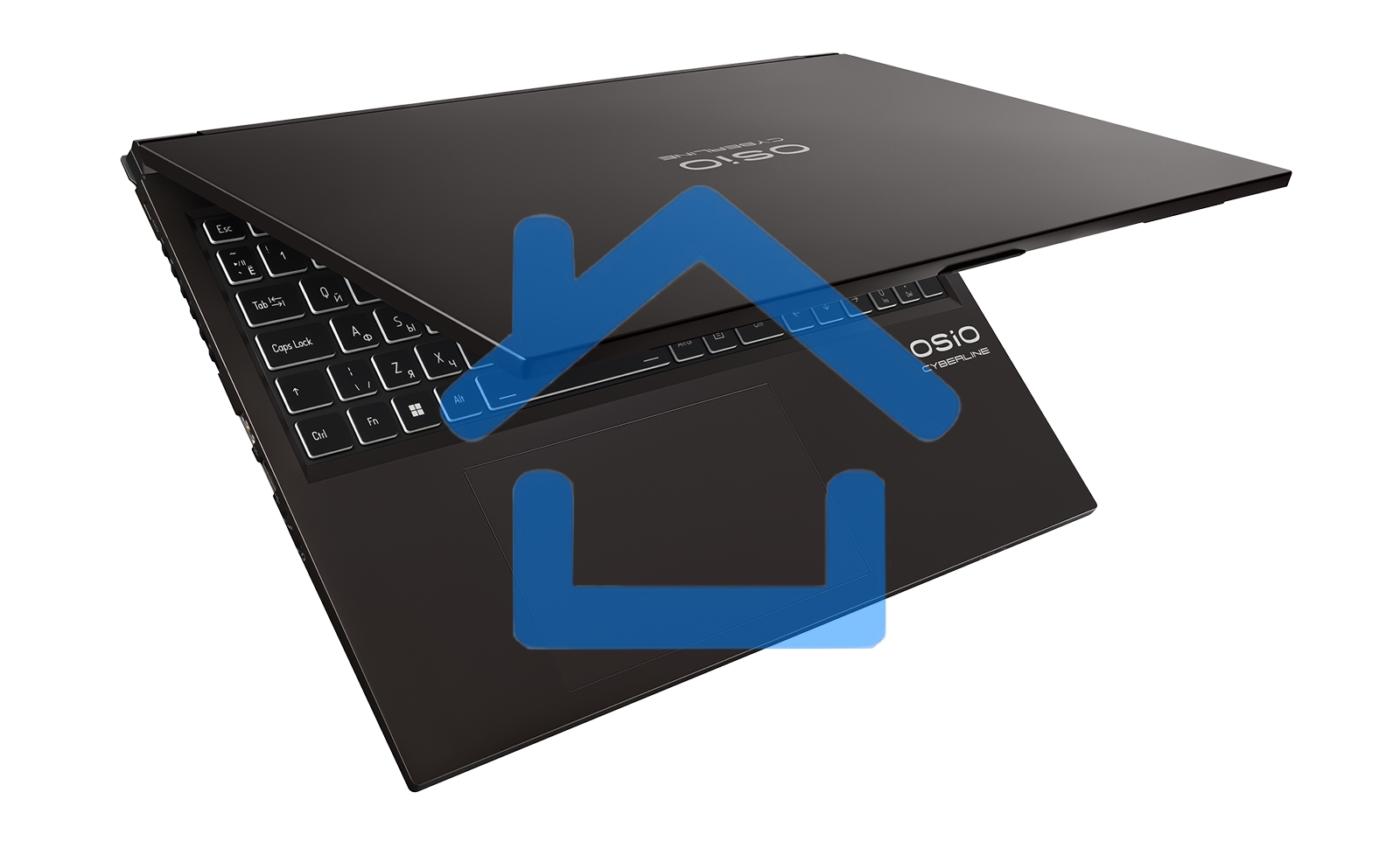 Ноутбук Osio CyberLine C160i-004 коричневый Core i7 12650H 16Gb SSD512Gb NVIDIA GeForce RTX4060 8Gb 16