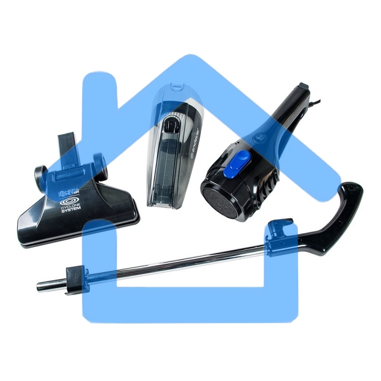 Пылесос вертикальный Endever VC-286 серый, питание от сети, 100 Вт, уборка сухая, пылесборник 1.9 л