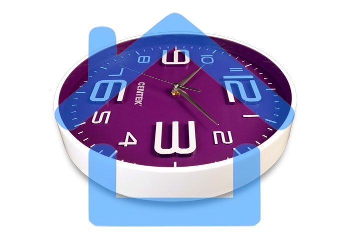 Часы настенные Centek СТ-7101 фиолетовый