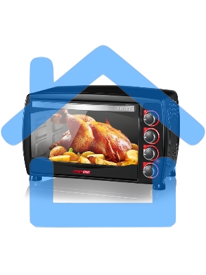 Мини-печь Centek CT-1531-42 CONVECTION (черн) 42л 1600Вт, 5 режимов, конвекция