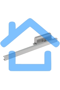 Доводчик дверной со скользящей тягой для установки на дверь весом до 65 кг