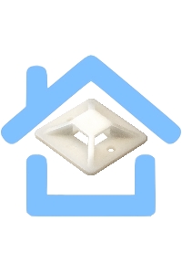 Самоклеющаяся площадка для крепления стяжек ExeGate EX293145RUS STM3030W-100 (30х30 мм, halogen free, -40°C - +85°C, белая, 100 шт)