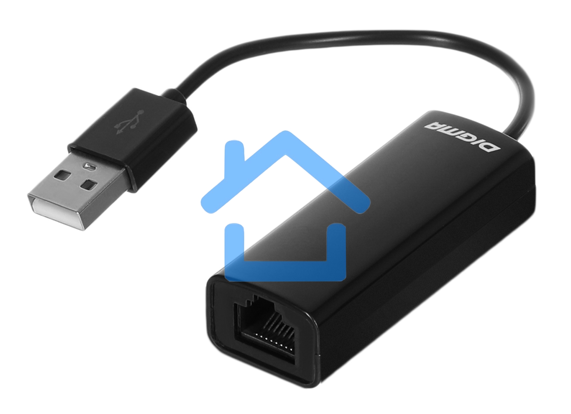 Сетевой адаптер Digma D-USB2-LAN100 Net Adapter Ethernet USB 2.0 (pack:1pcs)