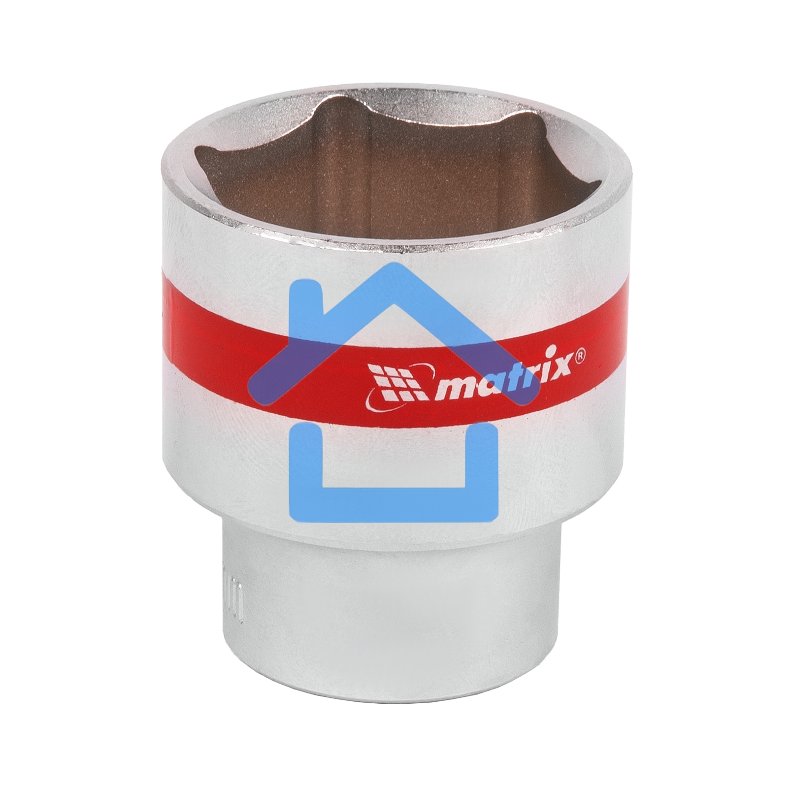 Головка Matrix торцевая 30мм 6-гранная crv под квадрат 1/2'' хромированная