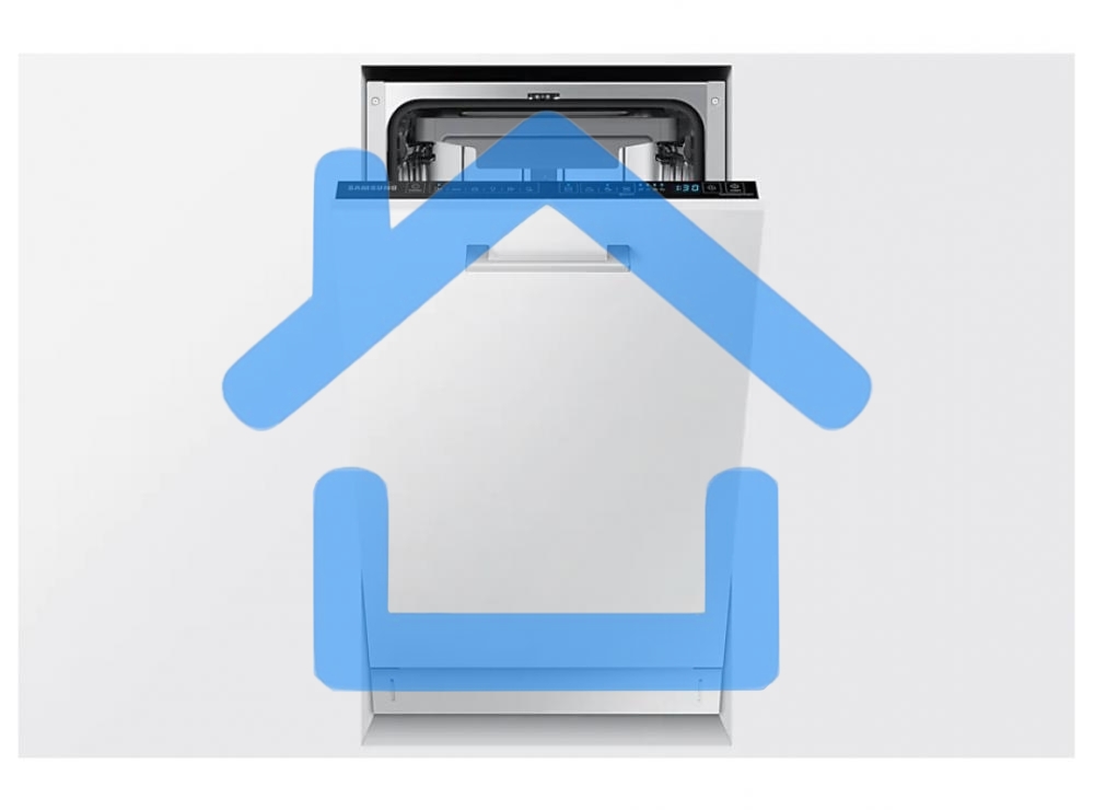 Встраиваемая посудомоечная машина Samsung DW50R4050BB/WT, черный, 45 см, 10 компл., 46 дБ, класс A+