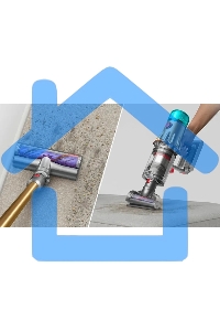 Пылесос вертикальный Dyson SV46 V12 Detect Slim Absolute золотистый/серебристый, питание от аккумулятора, 150 Вт, уборка сухая, пылесборник 0.35 л, работа от АКБ max 60 мин