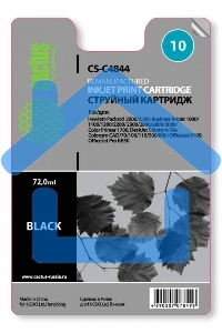 Картридж струйный Cactus CS-C4844 черный (72 мл) для №10 HP 2000/2500/1000/1100/1200