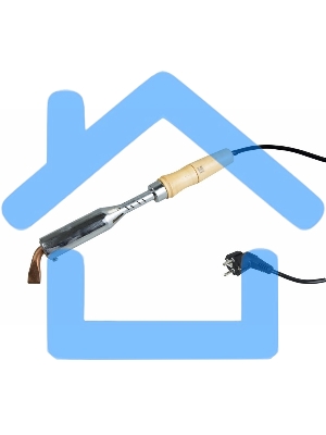 Паяльник ПД Rexant, керам.нагреватель, 200 Вт, 230 В, деревянная ручка