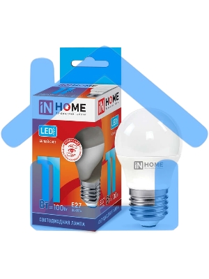 Лампа светодиодная LED-ШАР-VC 11Вт 230В E27 4000К 990лм IN HOME 4690612020617