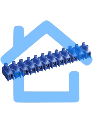 Зажим винтовой IEK ЗВИ-5 н/г 1.5-4.0кв.мм 12пар син. IEK UZV6-005-04