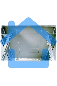 Шкаф телекоммуникационный напольный 42U (800x800) дверь металл (3 места), ШТК-М-42.8.8-3ААА