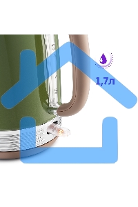 Чайник электрический Kitfort KT-6110 1.7л. 2200Вт зеленый (корпус: нержавеющая сталь)