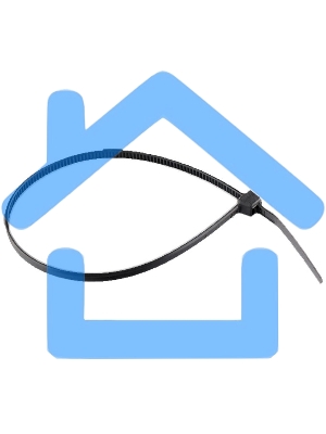 Хомуты, 200 х 3,6 мм, пластиковые, черные, 100 шт. Сибртех