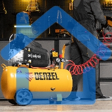 Компрессор Denzel воздушный DK1800/50,Х-PRO 1,8 кВт, 280л/мин, 50л 58068