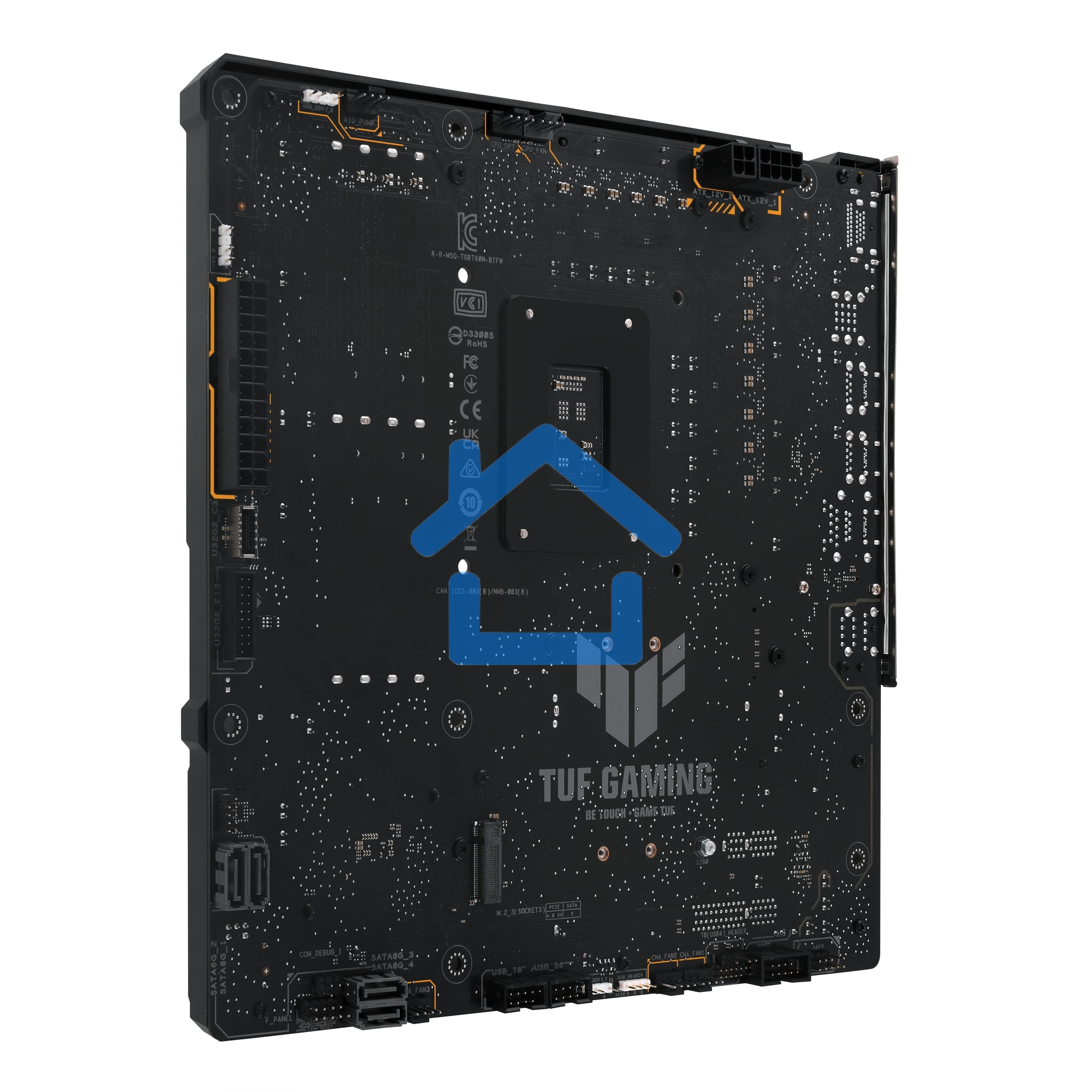 Материнская плата ASUS TUF GAMING B760M-BTF WIFI, LGA 1700, Intel B760, 4xDDR5, 4xSATA, 3xM.2, 1xPCIe 5.0 x16, 1xPCIe 4.0 x4, 1xPCIe x1, 1xDP, 1xHDMI, 1x 2.5Gb LAN, 1xUSB-A 3.2 Gen 2, 2xUSB-A 3.2 Gen 1, 4xUSB 2.0, 1xUSB-C 3.2 Gen 1, 1xUSB-C 3.2 Gen 2, 1xU