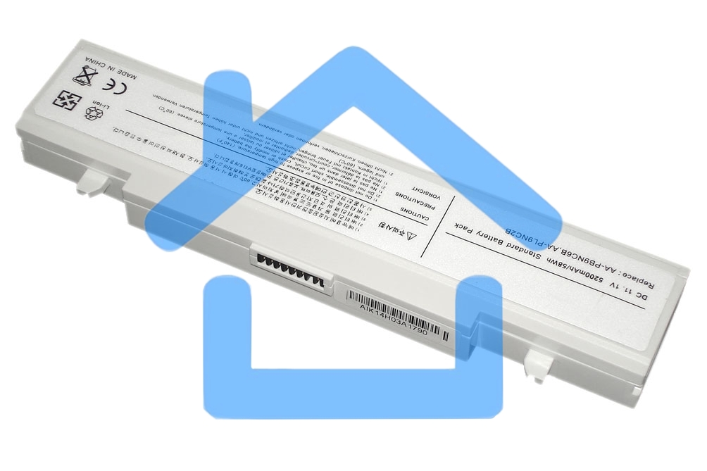 Аккумуляторная батарея для ноутбука Samsung R420 R510 R580 R530 (AA-PL9NC6W) 5200mAh OEM белая