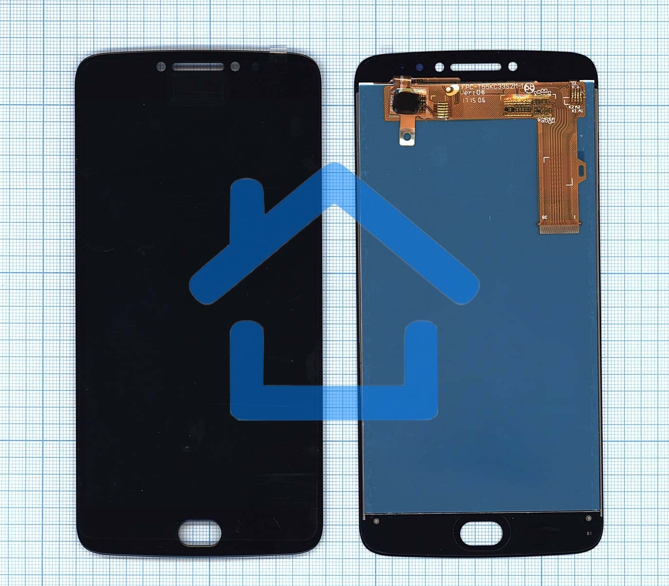 Дисплей для Motorola E4 Plus черный