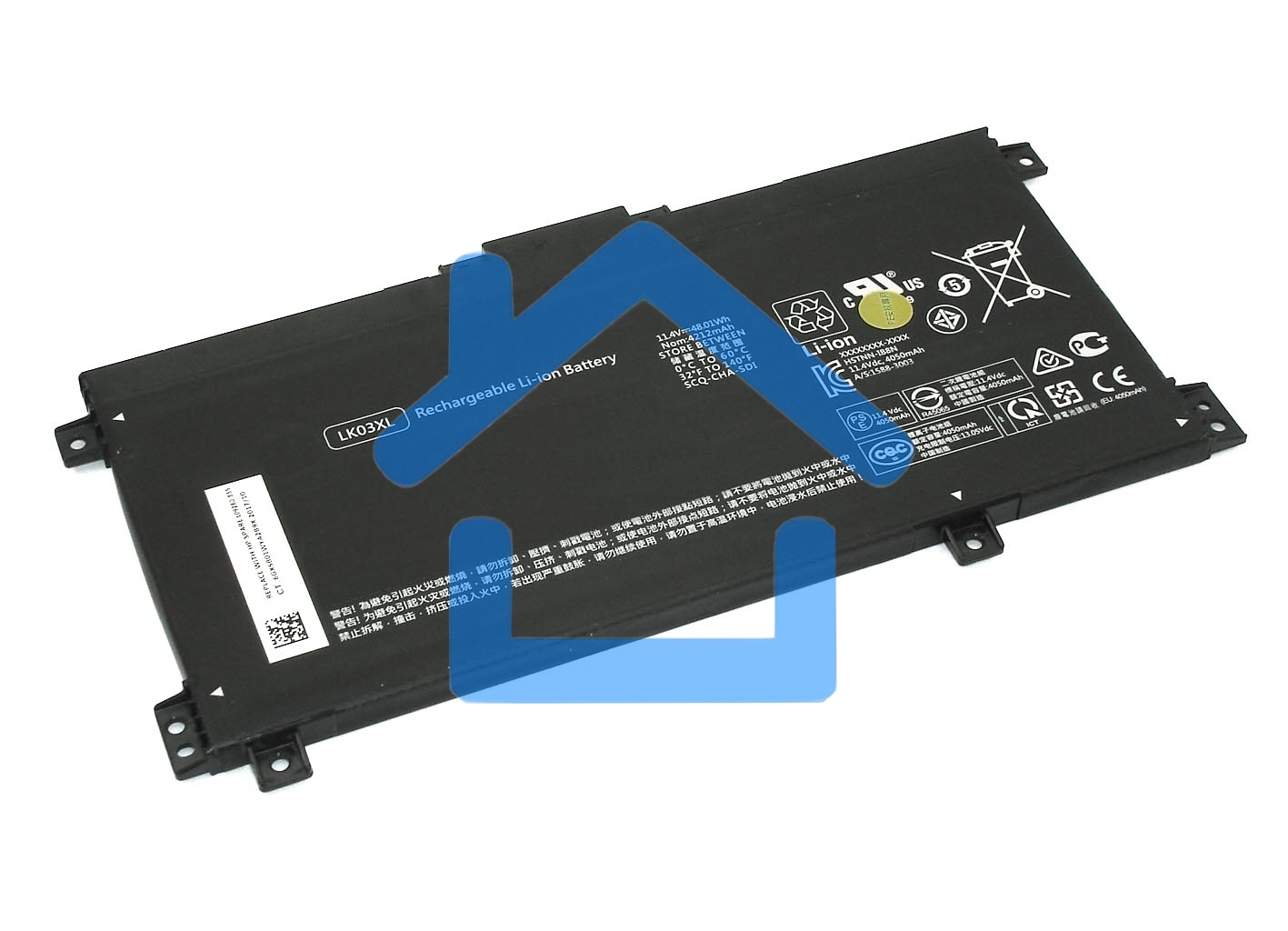 Аккумуляторная батарея для ноутбука HP Envy 17M (LK03XL) 11.55V 55,8Wh