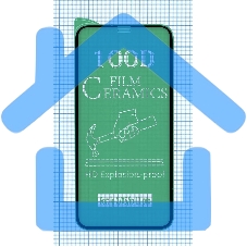 Керамическая пленка (стекло) для Iphone X/ XS/ 11 PRO черный