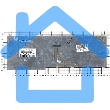 Клавиатура для ноутбука Toshiba Satellite P205-S6237 серебристая (шлейф по центру)