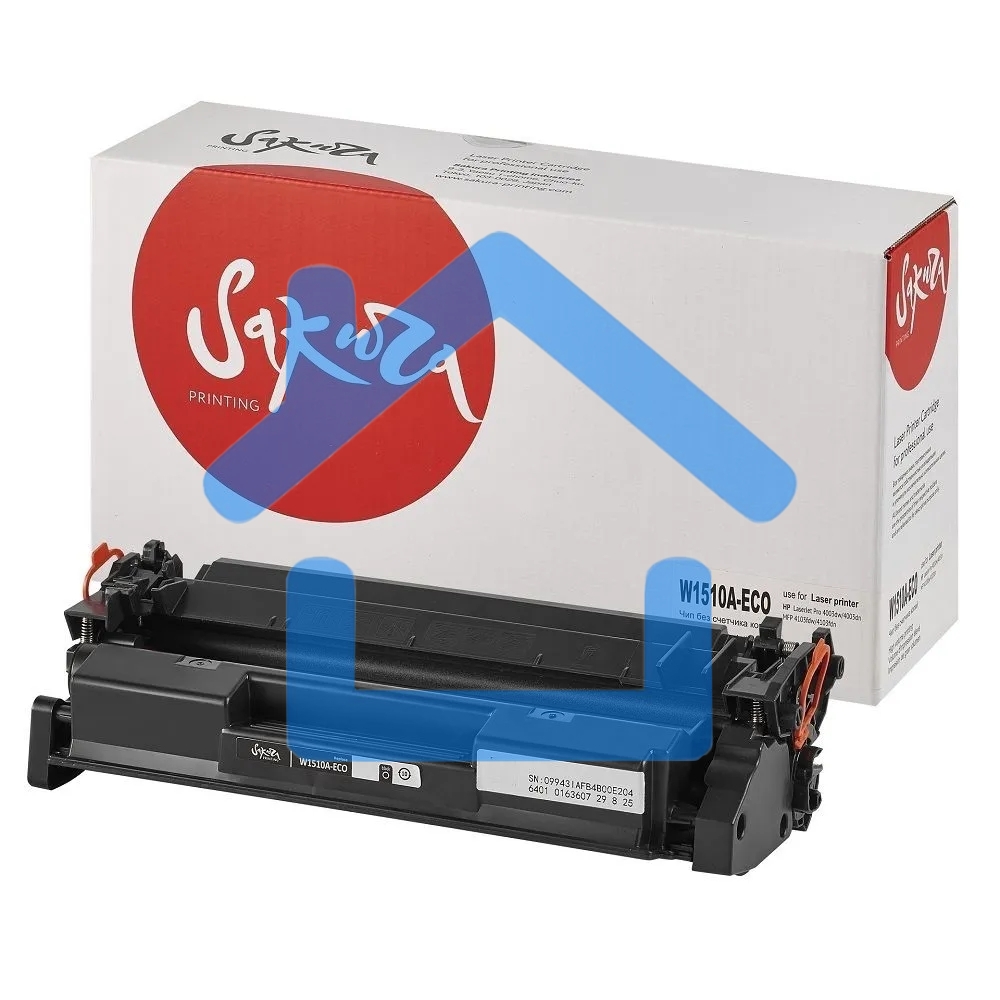 Картридж лазерный Sakura W1510X ECO для HP LaserJet Pro 4003, 4103, черный, 9700 к. (чип без счетчика копий)