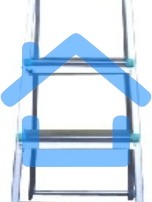 Стремянка стальная 7 ступеней. LWI 7ст. сталь Макс. нагрузка 150 кг. Высота 155см. Вес 10,2 кг.