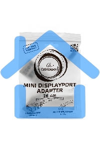 Переходник Gembird Переходник miniDisplayPort - DisplayPort, 20M/20F, длина 16см, белый (A-mDPM-DPF-001-W)